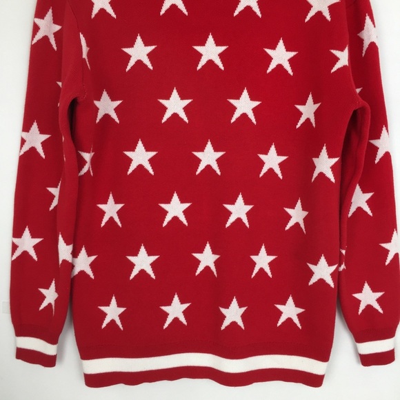 The Upside Red Star Louie Sweater Organic Cotton Knit Women’s XS Preppy Academia - Picture 12 of 14